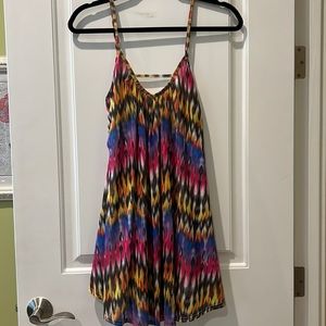 Millau Multicolor mini flowy dress